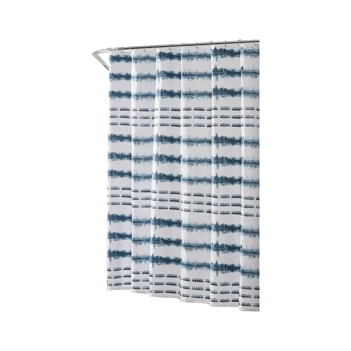 Watercolor Stripe Print Shower Curtain min